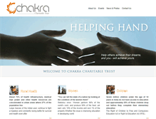 Tablet Screenshot of chakracharitabletrust.org